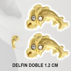 DELFIN DOBLE A 0140 ORO SOLIDO 10 K