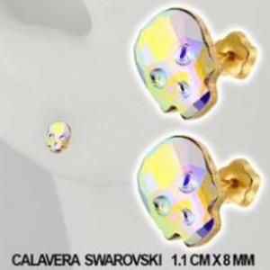 CALAVERA SWAROVSKY ORO SOLIDO 10 K