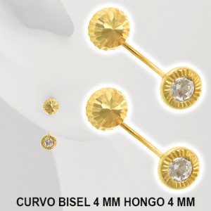 CURVO BICEL C/HONGO 0 1268 ORO SOLIDO 10 K