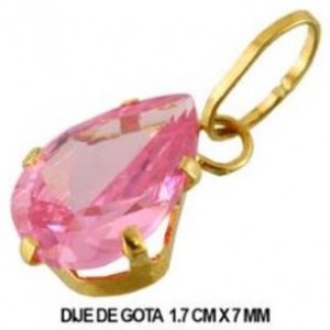 DIJE GOTA 9X6 1493 ORO SOLIDO 10 K